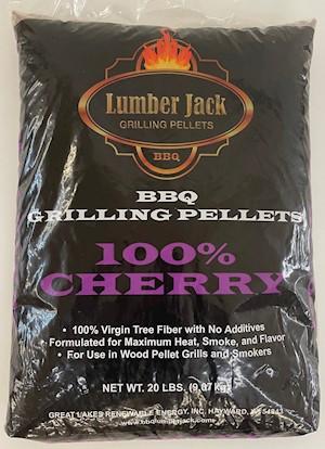 Lumber Jack BBQ Wood Pellets 100% Cherry 20 Pound Bag