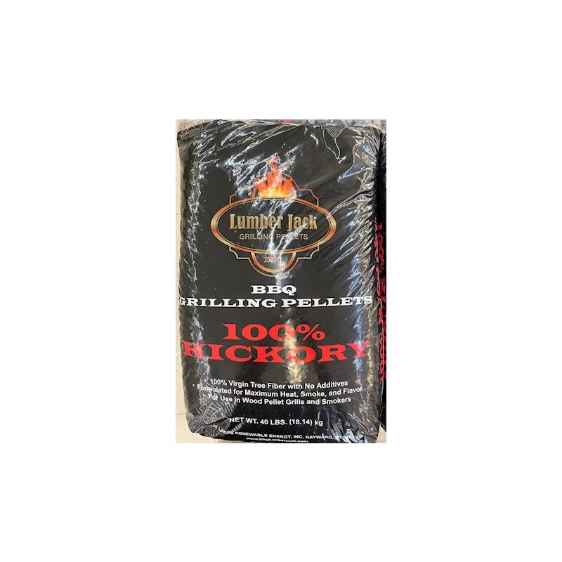 Lumber Jack BBQ Wood Pellets 100% Hickory 40 Pound Bag