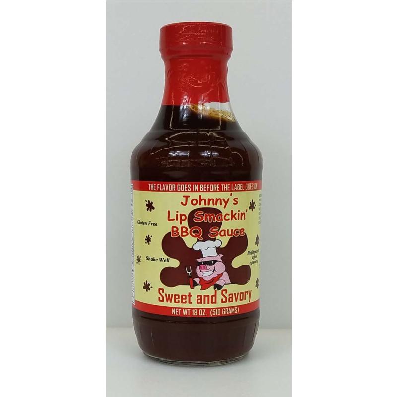 Johnny's Savory Sauces Sweet and Savory BBQ Sauce 18 Ounce