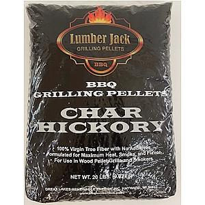 Lumber Jack BBQ Wood Pellets Char Hickory 20 Pound Bag