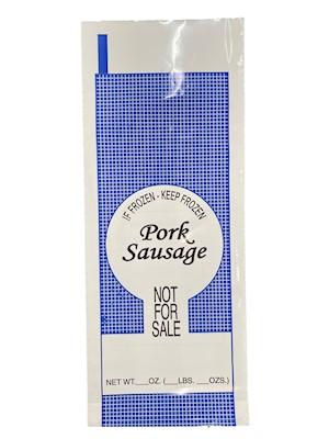1lb Pork Sausage Bag Printed "Not for Sale"