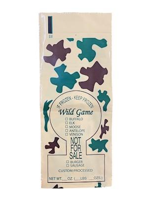 1lb Camo Print Wild Game Bag Printed "Not For Sale"