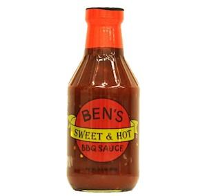 Ben's Sweet & Hot BBQ Sauce 19.5 oz Jar
