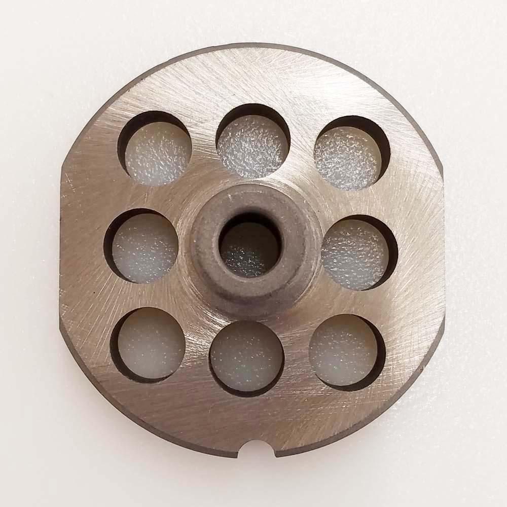 Triumph Meat Grinder Plate Cleveland 12 HUB STYLE D2 Steel 1/2" Holes (103837)