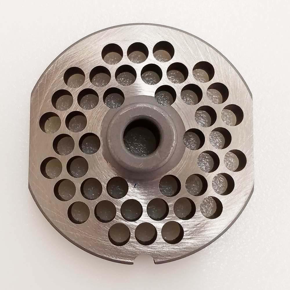 Triumph Meat Grinder Plate Cleveland 12 HUB STYLE D2 Steel 1/4" Holes (102552)