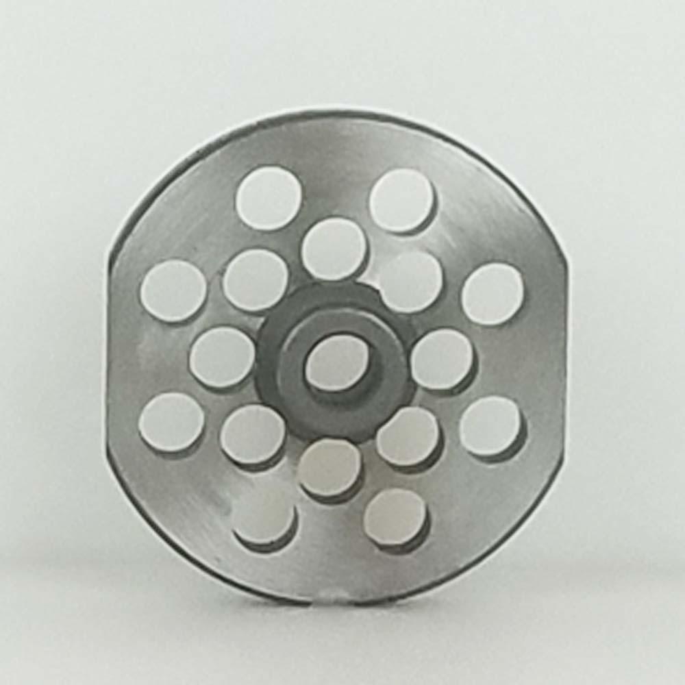 Triumph Meat Grinder Plate Cleveland 12 HUB STYLE D2 Steel 3/8" Holes (106481)