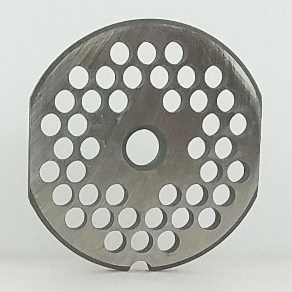 Triumph Meat Grinder Plate Cleveland 12 REVERSIBLE D2 Steel 1/4" Holes (103070)