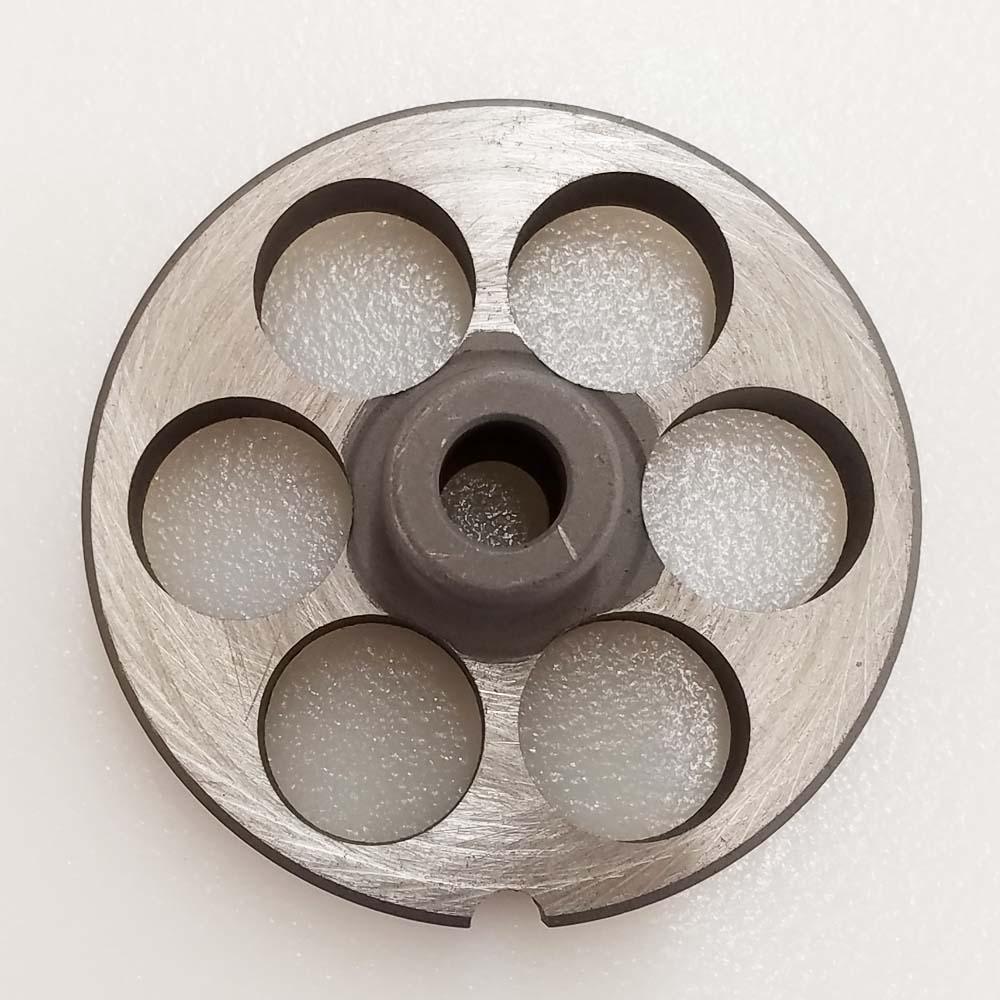 Triumph Meat Grinder Plate Enterprise 12 HUB STYLE D2 Steel 3/4" Holes (103727)