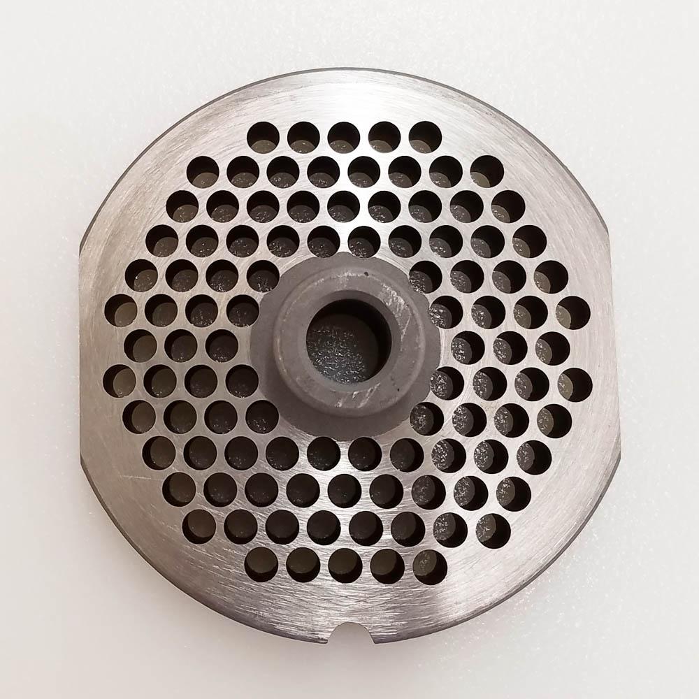 Triumph Meat Grinder Plate Cleveland 22 HUB STYLE D2 STEEL 3/16" Holes (103257)