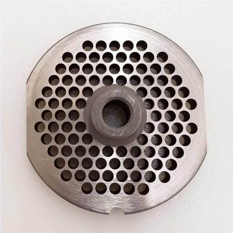 Triumph Meat Grinder Plate Cleveland 22 HUB STYLE D2 STEEL 3/16" Holes (103257)