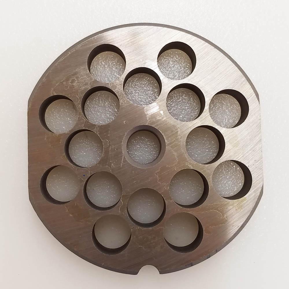 Triumph Meat Grinder Plate Cleveland 22 REVERSIBLE D2 Steel 1/2" Holes (106633)