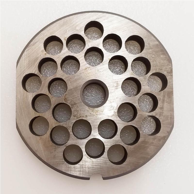 Triumph Meat Grinder Plate Cleveland 22 REVERSIBLE D2 Steel 3/8" Holes (104928)