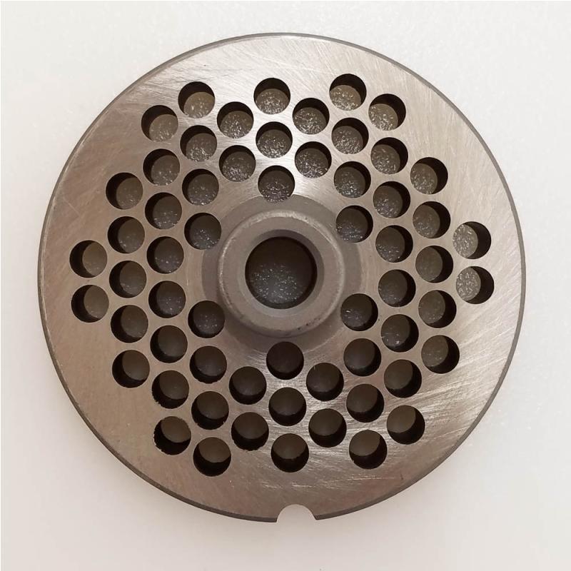 Triumph Meat Grinder Plate Enterprise 22 HUB STYLE D2 Steel 1/4" Holes (103533)