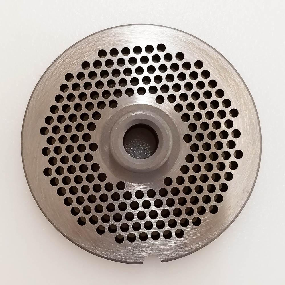 Triumph Meat Grinder Plate Enterprise 22 HUB STYLE D2 Steel 1/8" Holes (102991)