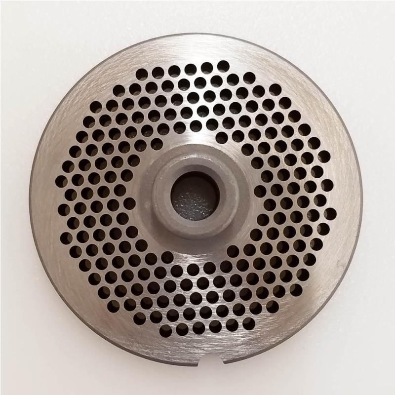 Triumph Meat Grinder Plate Enterprise 22 HUB STYLE D2 Steel 1/8" Holes (102991)