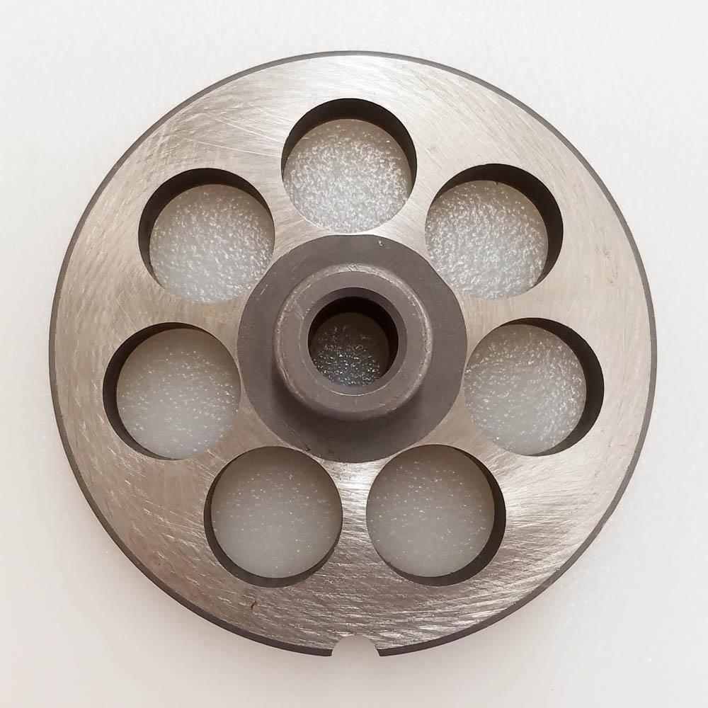 Triumph Meat Grinder Plate Enterprise 22 HUB STYLE D2 Steel 3/4" Holes (103027)