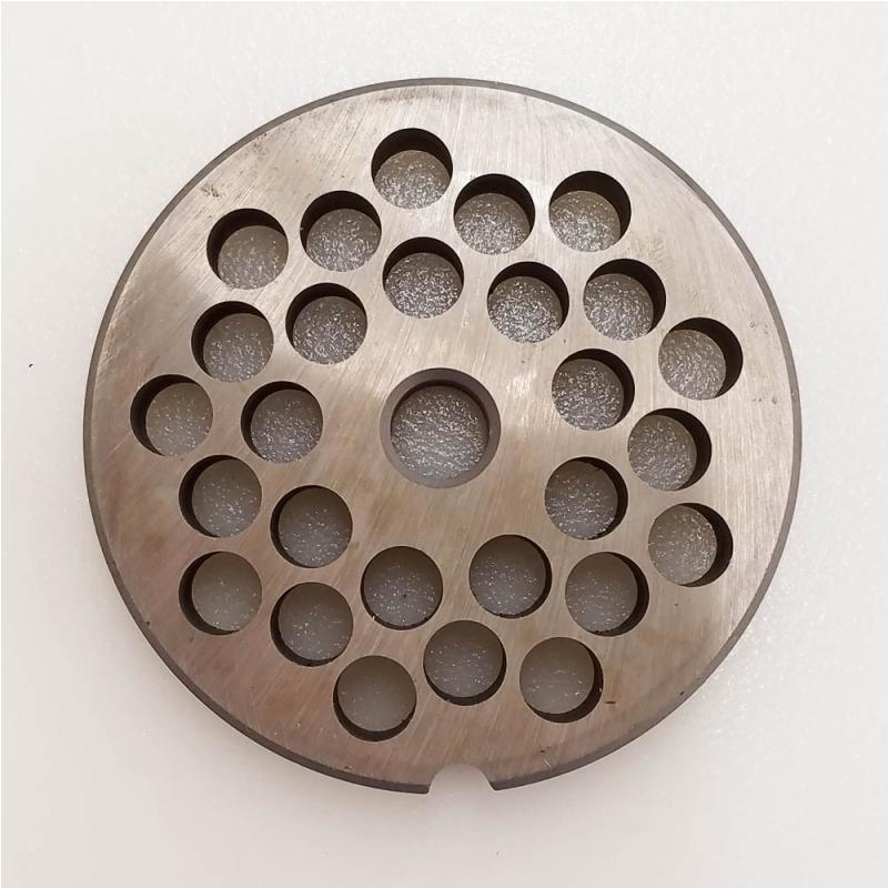 Triumph Meat Grinder Plate Enterprise 22 REVERSIBLE D2 Steel 3/8" Holes (103286)