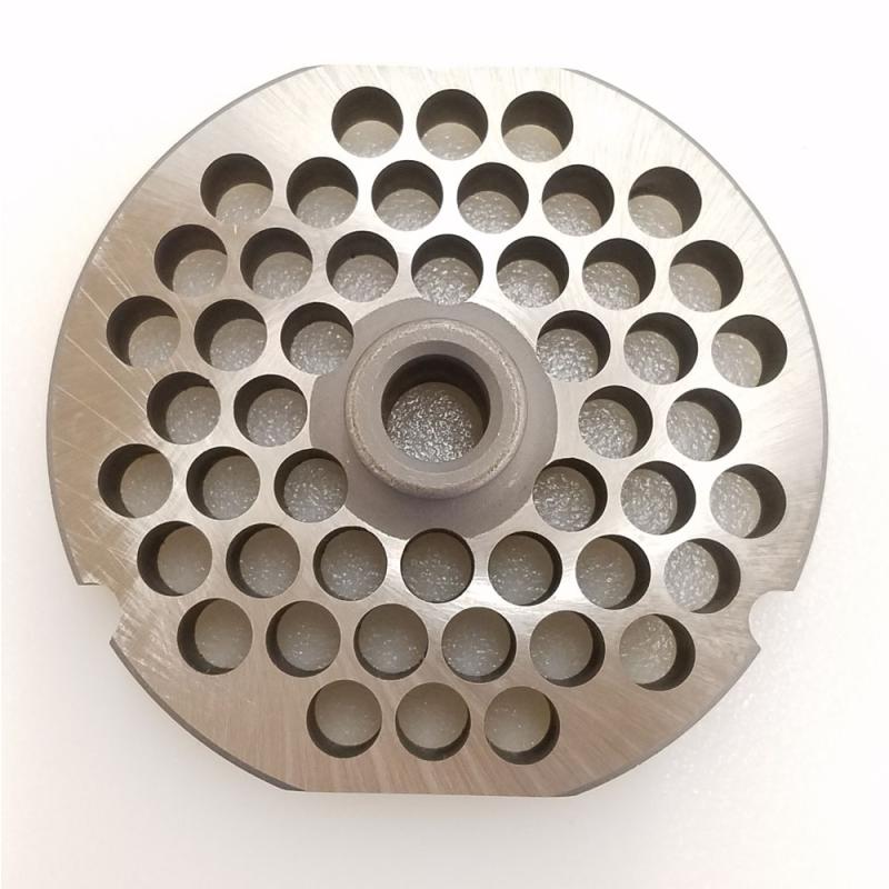 Triumph Meat Grinder Plate Cleveland 32 HUB STYLE D2 Steel 3/8" Holes (U105430)