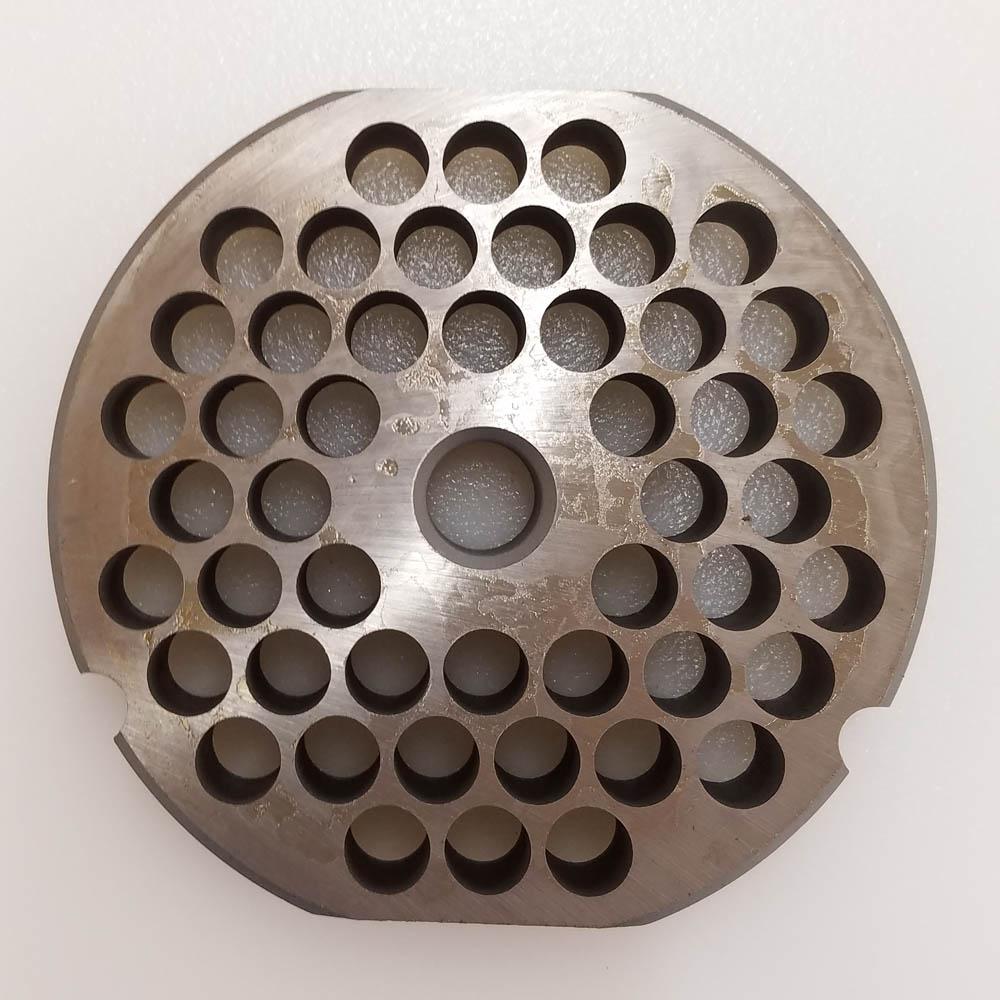 Triumph Meat Grinder Plate Cleveland 32 REVERSIBLE D2 Steel 3/8" Holes (105466)
