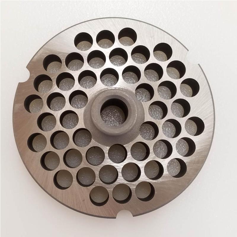 Triumph Meat Grinder Plate Enterprise 32 HUB STYLE D2 Steel 3/8" Holes (102544)