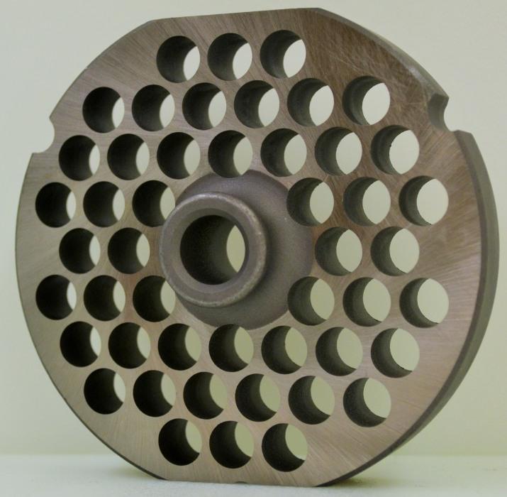 Meat Grinder Plate Triumph #32 Universal HUB STYLE D2 Steel 3/8" Holes