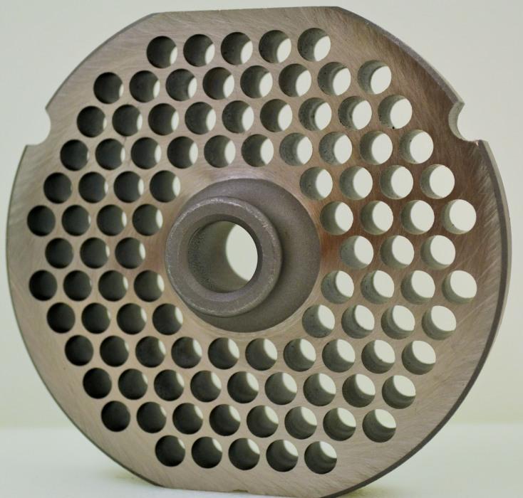 Meat Grinder Plate Triumph #32 Universal REVERSIBLE D2 Steel 1/4" Holes