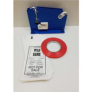 Ground Meat Packing Kit/ Painted Tape Machine, 200 1lb Wild Game Bags
