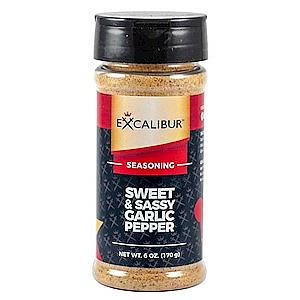 Excalibur Sweet & Sassy Garlic Pepper Seasoning 6oz