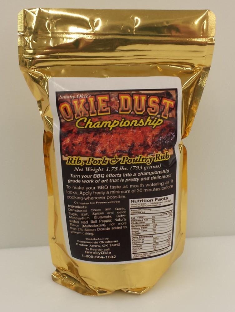 Smoky Okie's Okie Dust Rub 1.75 LB