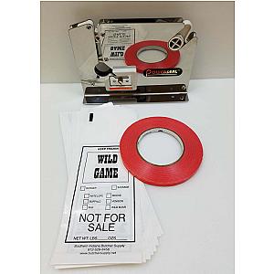 Ground Meat Packing Kit/ SS Tape Machine, 200 1lb Wild Game Bags
