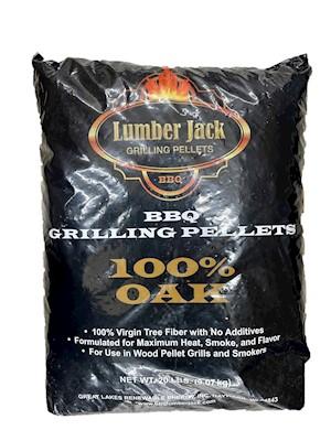 Lumber Jack BBQ Wood Pellets 100% Oak 20 Pound Bag