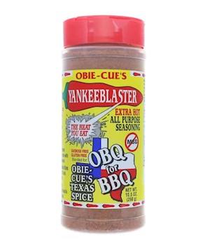Obie-Cue's YankeeBlaster Extra Hot All Purpose Seasoning 10.5 OZ