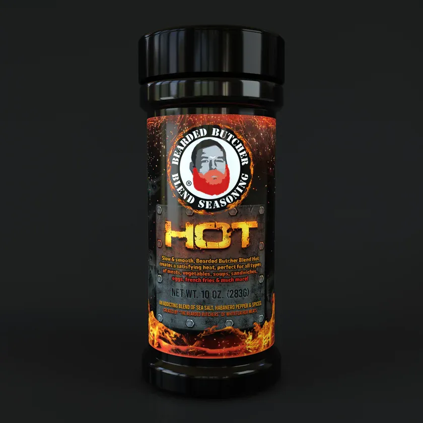 Bearded Butcher HOT Seasoning 10oz Shaker