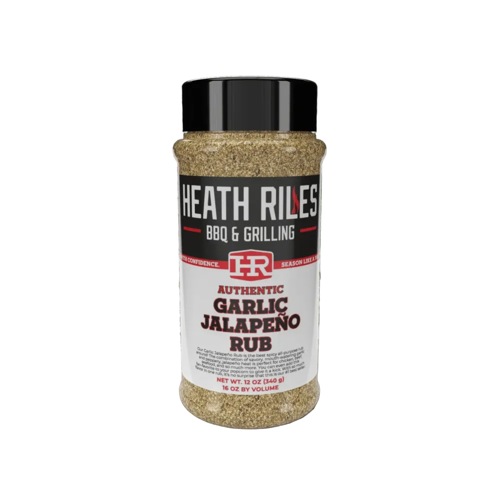 Heath Riles Garlic Jalapeno Rub 12oz