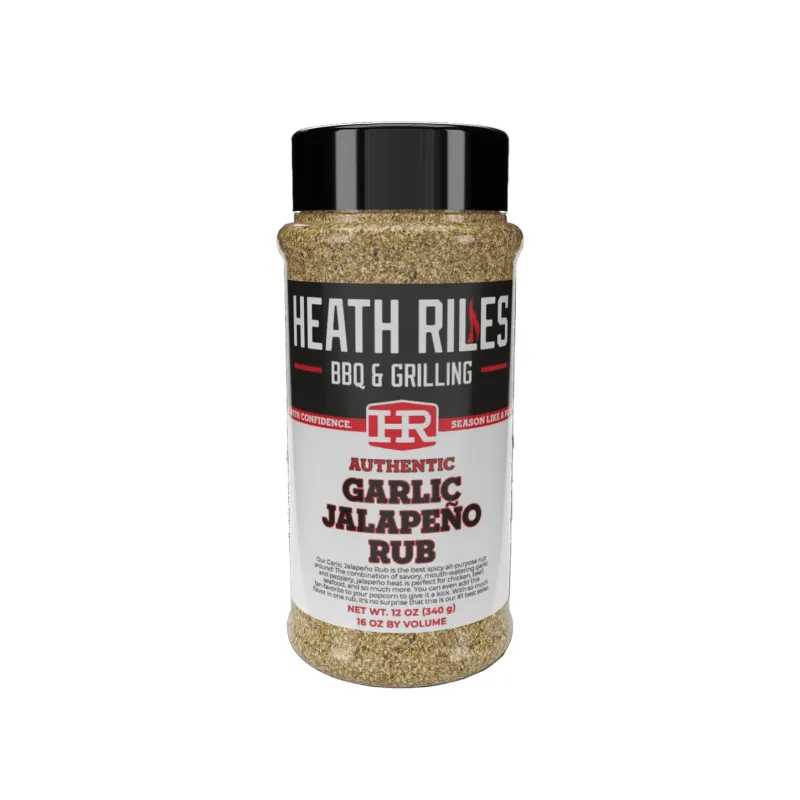 Heath Riles Garlic Jalapeno Rub 12oz