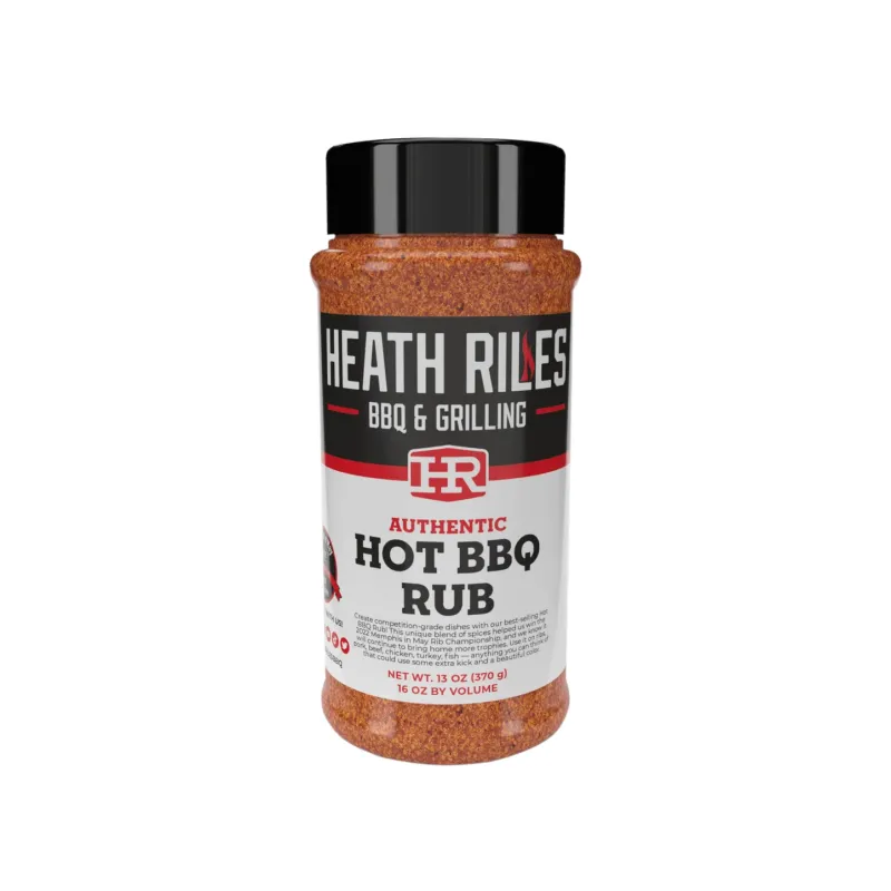 Heath Riles Hot BBQ Rub 13oz