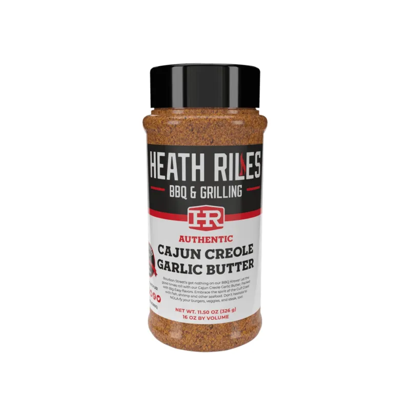 Heath Riles Cajun Creole garlic Butter Rub 11.5oz