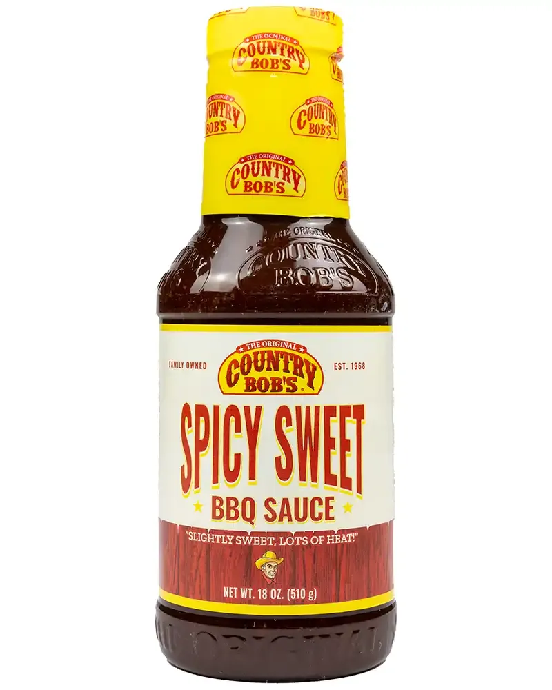 Country Bob's Spicy Sweet Sauce 18oz Bottle