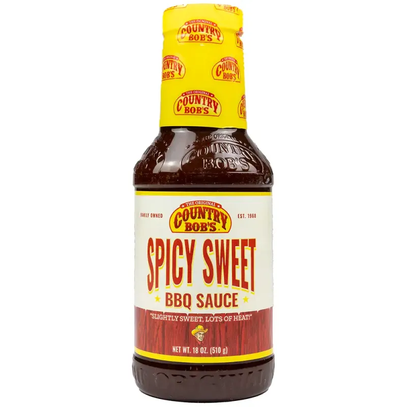 Country Bob's Spicy Sweet Sauce 18oz Bottle