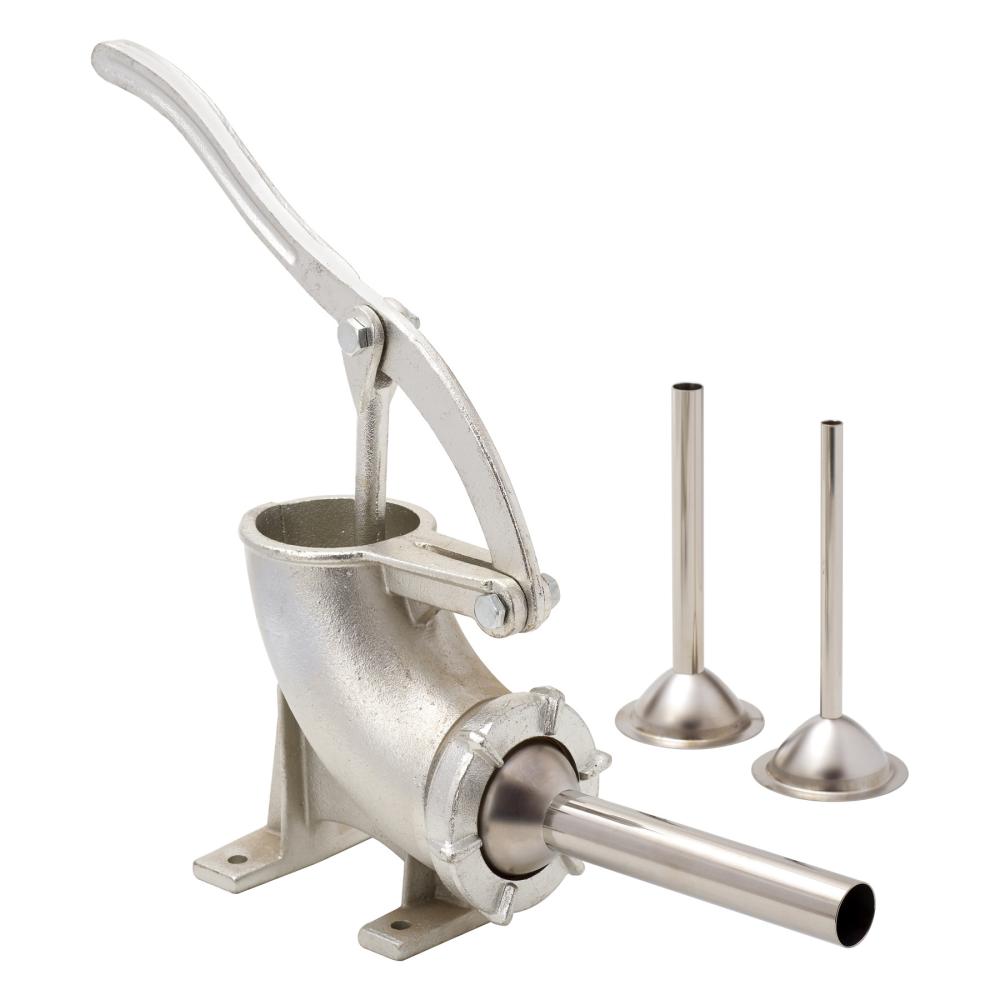 LEM Manual Sausage Stuffer 3LB Tinned W/Stainless Steel Tubes