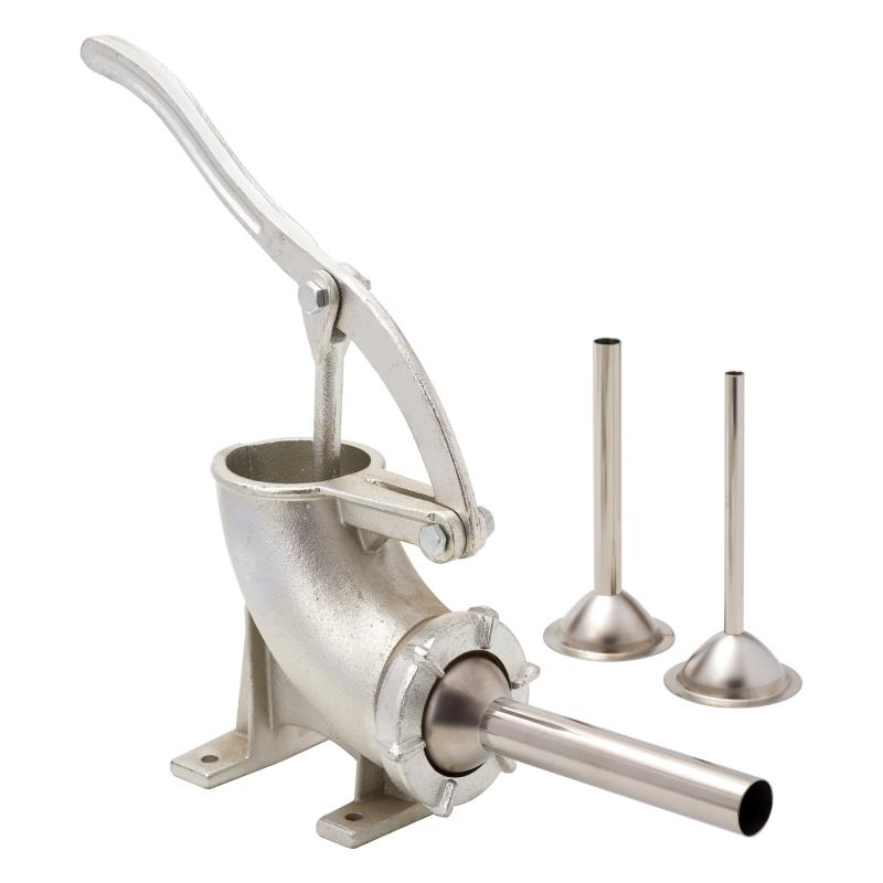LEM Manual Sausage Stuffer 3LB Tinned W/Stainless Steel Tubes