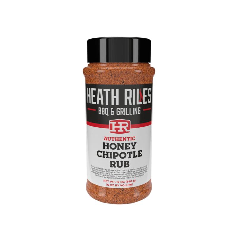 Heath Riles Honey Chipotle Rub 12oz Bottle