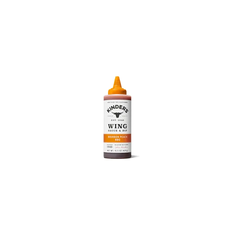 Kinder's Bourbon Peach BBQ Wing Sauce & Dip