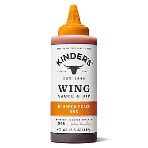 Kinder's Bourbon Peach BBQ Wing Sauce & Dip