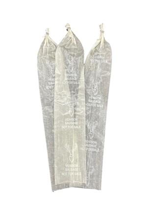 Fibrous Sausage Casing Printed: VENISON 2-1/2 X 20 Clear (Stuffing Diameter 2.87")