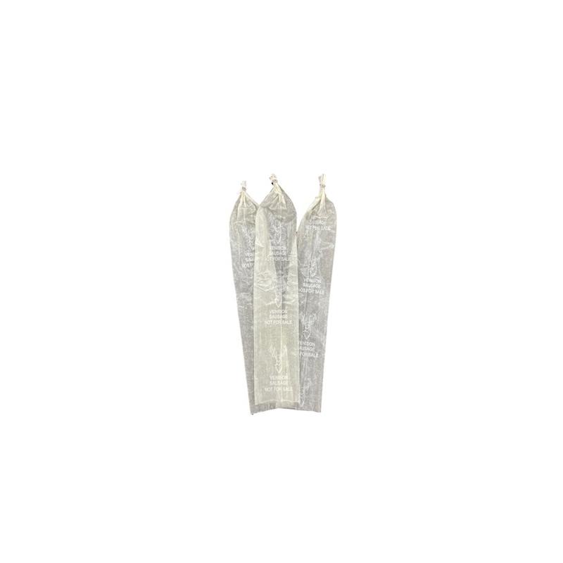 Fibrous Sausage Casing Printed: VENISON 2-1/2 X 20 Clear (Stuffing Diameter 2.87")