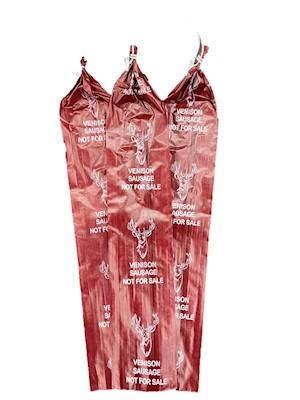 Fibrous Sausage Casing Printed: VENISON 2-1/2 X 20 Mahogany (Stuffing Diameter 2.87")