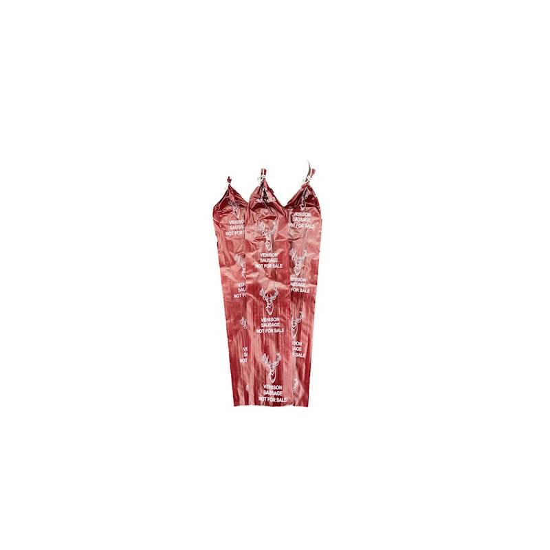Fibrous Sausage Casing Printed: VENISON 2-1/2 X 20 Mahogany (Stuffing Diameter 2.87")