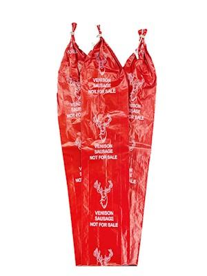 Fibrous Sausage Casing Printed: VENISON 2-1/2 X 20 Red (Stuffing Diameter 2.87")