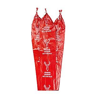 Fibrous Sausage Casing Printed: VENISON 2-1/2 X 20 Red (Stuffing Diameter 2.87")